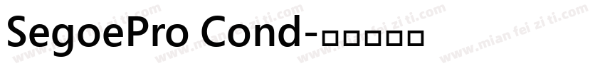 SegoePro Cond字体转换